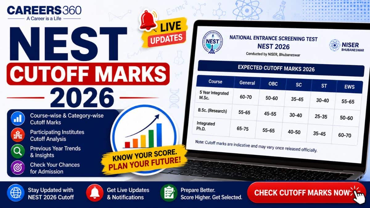 NEST Cutoff 2026 (Out): Category-Wise Marks & Rank Analysis